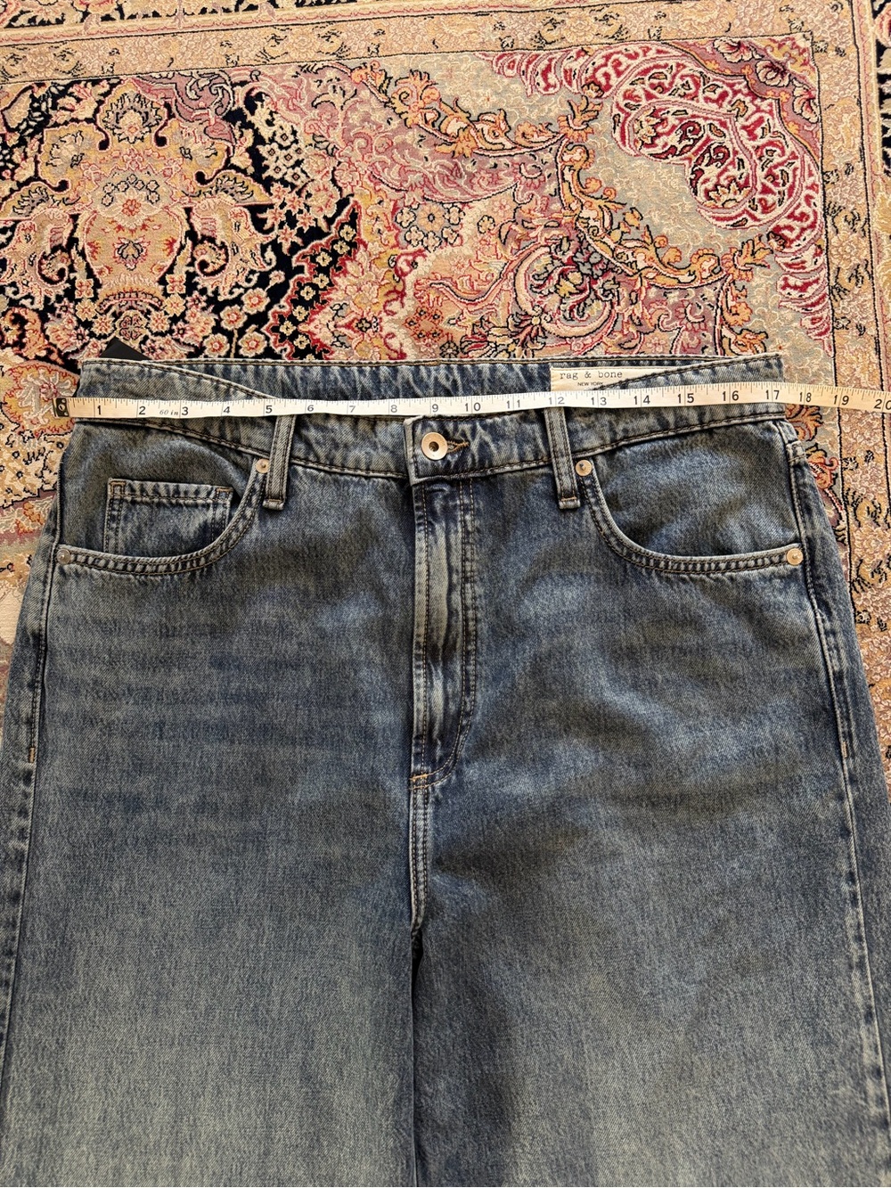 NWT Rag & Bone Lori Wide Leg Jeans Easton 100% Cotton Size 30 - Picture 12 of 15